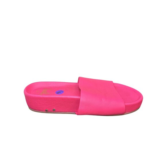 Beek Hot Pink Slide Sandals Size 8 - Picture 3 of 8